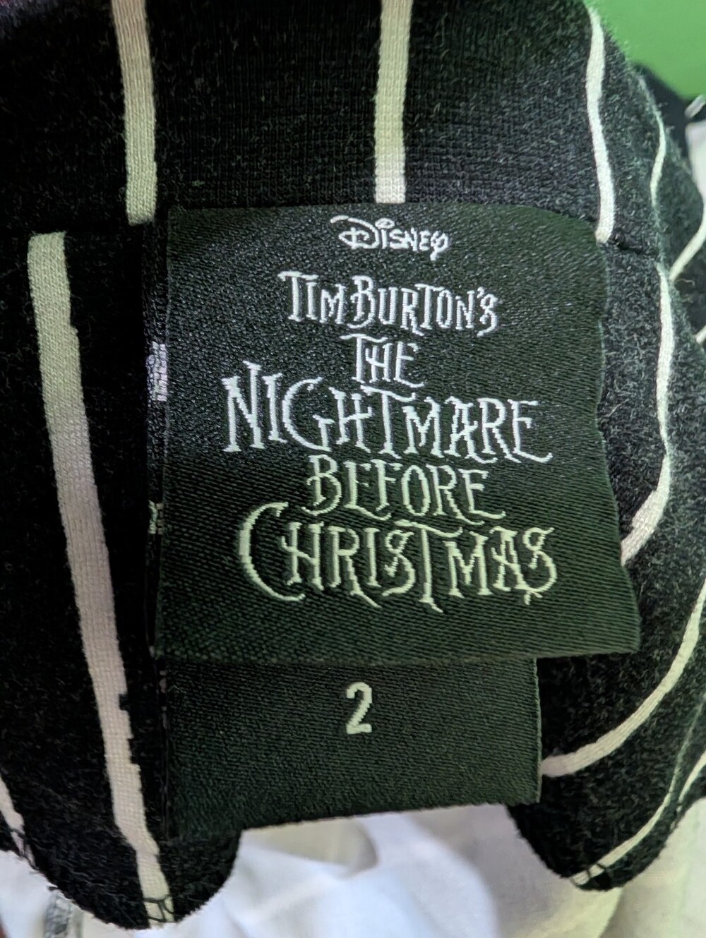 🖤 Disney Tim Burton’s The Nightmare Before Christmas Pinstripe Suit Set Sz 1/2 - Picture 8 of 15